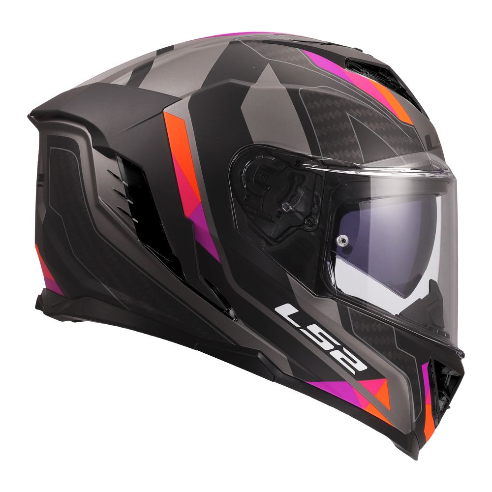 LS2 FF818 STORM III SPORTY, MOTO ĶIVERE, pelēka, violeta LS2 FF818 STORM III SPORTY, MOTO ĶIVERE, pelēka, violeta - Image 5