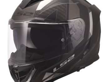 LS2 FF818 STORM III SPORTY, MOTO ĶIVERE, melna, pelēka
