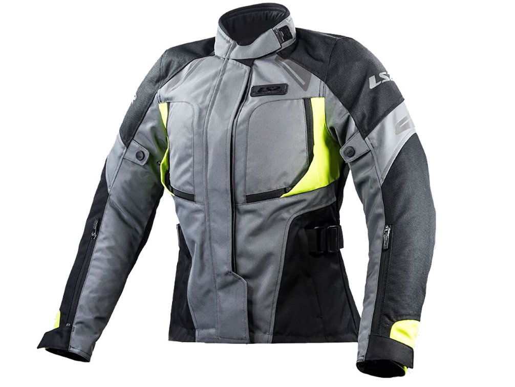 LS2 Phase Lady sieviešu moto jaka - melna, pelēka, dzeltena LS2 Phase Lady sieviešu moto jaka - melna, pelēka, dzeltena