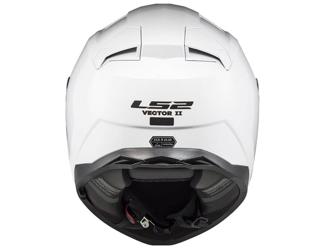 LS2 FF811 VECTOR II SPLITTER, MOTO ĶIVERE, balta LS2 FF811 VECTOR II SPLITTER, MOTO ĶIVERE, balta - Image 4
