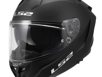 LS2 FF817 CHALLENGER II SOLID, MOTO ĶIVERE, melna matēta
