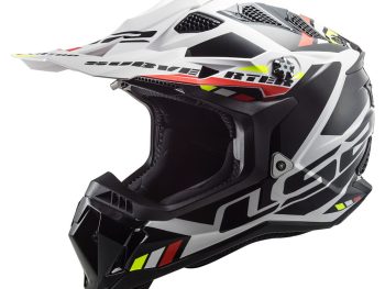 LS2 MX700 SUBVERTER EVO II STOMP, MOTO ĶIVERE, balta, melna