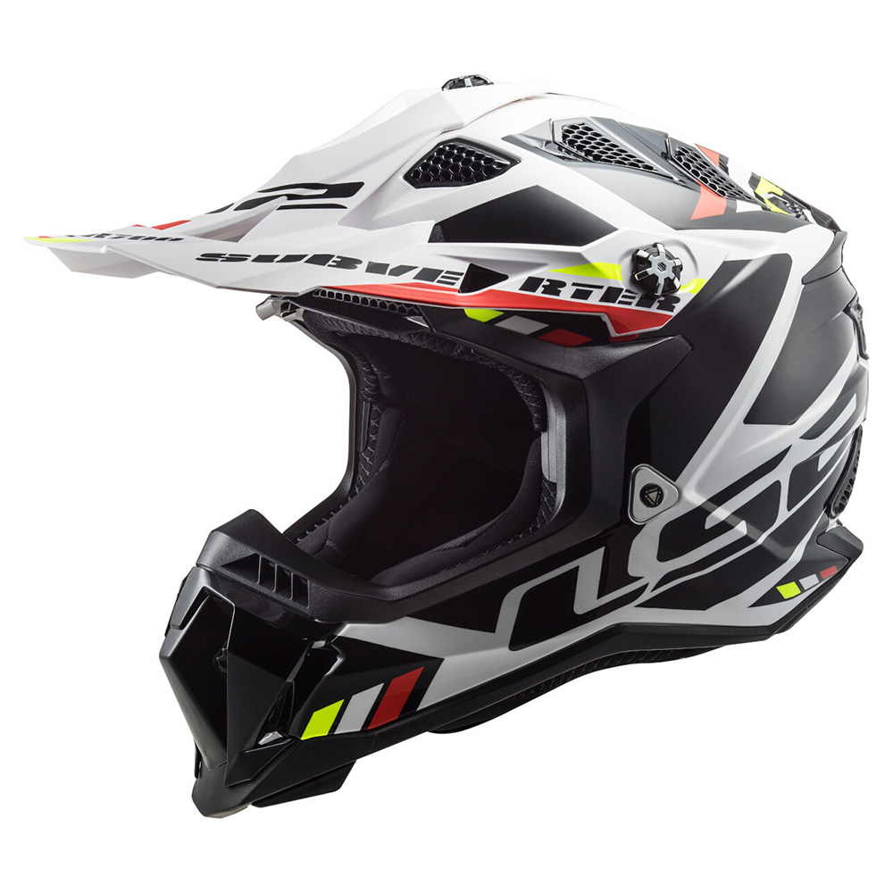 LS2 MX700 SUBVERTER EVO II STOMP, MOTO ĶIVERE, balta, melna LS2 MX700 SUBVERTER EVO II STOMP, MOTO ĶIVERE, balta, melna