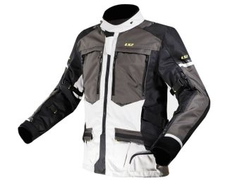LS2 NORWAY vīriešu moto jaka - melna, pelēka, dzeltena