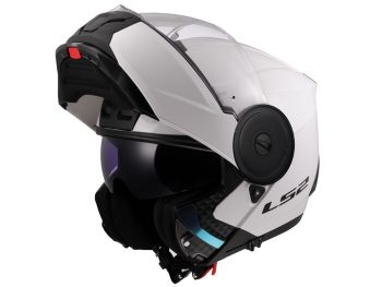 LS2 FF902 SCOPE II SOLID, MOTO ĶIVERE, balta spidīga