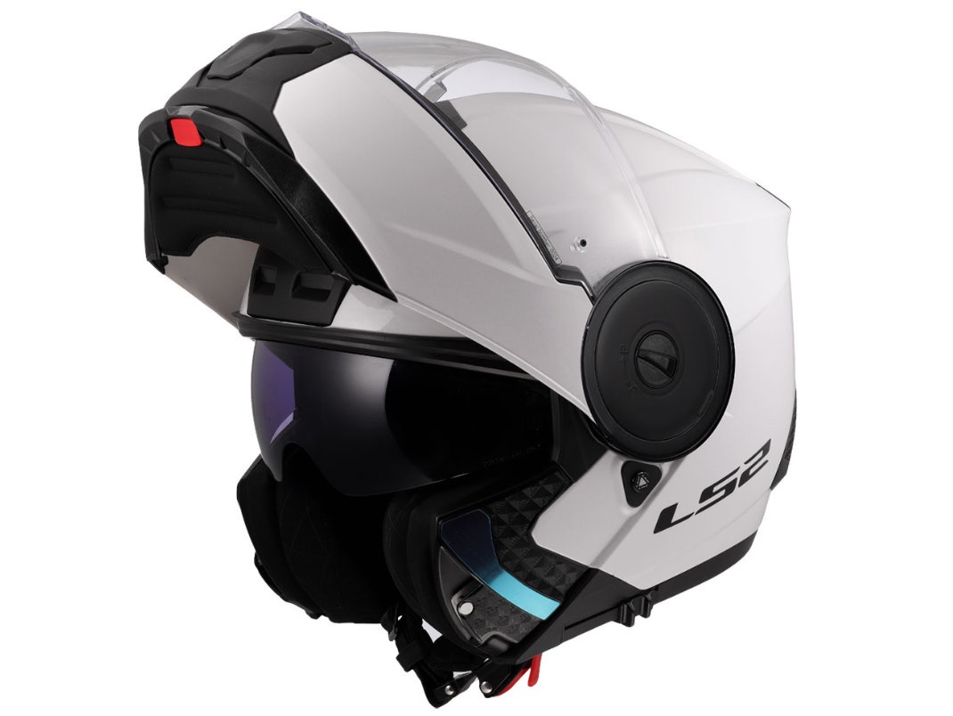 LS2 FF902 SCOPE II SOLID, MOTO ĶIVERE, balta spidīga LS2 FF902 SCOPE II SOLID, MOTO ĶIVERE, balta spidīga
