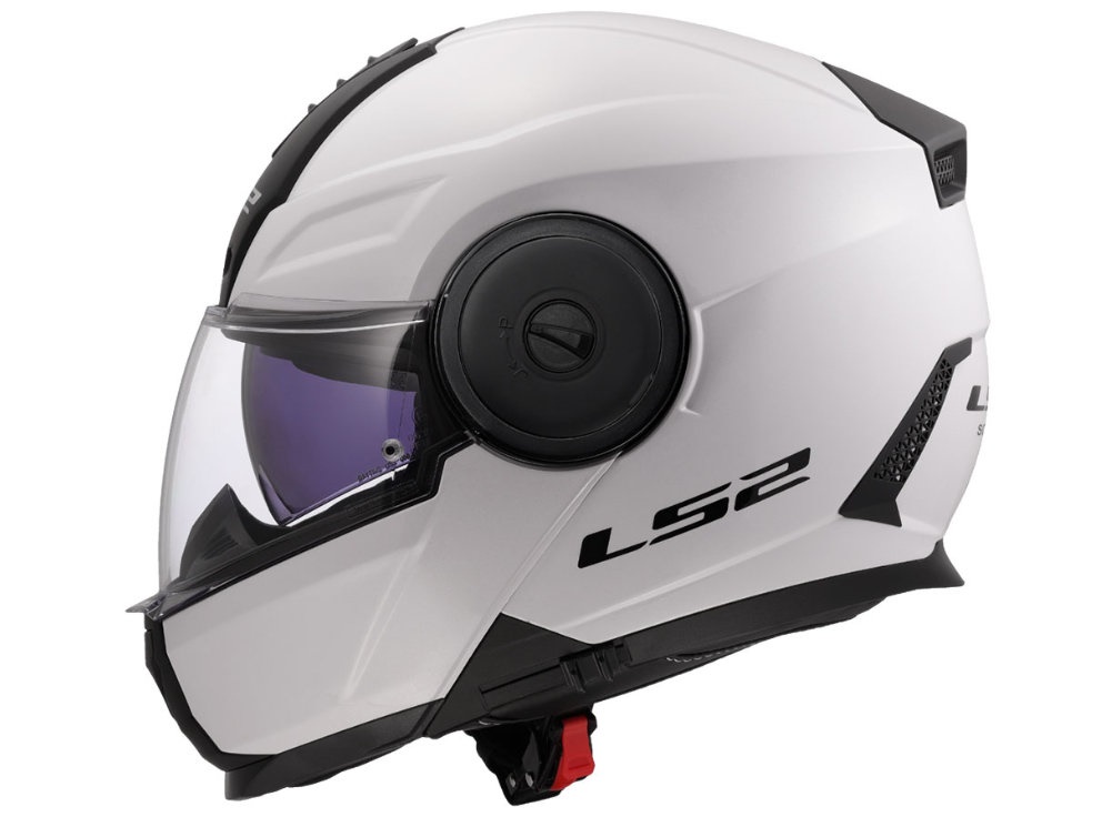 LS2 FF902 SCOPE II SOLID, MOTO ĶIVERE, balta spidīga LS2 FF902 SCOPE II SOLID, MOTO ĶIVERE, balta spidīga - Image 3