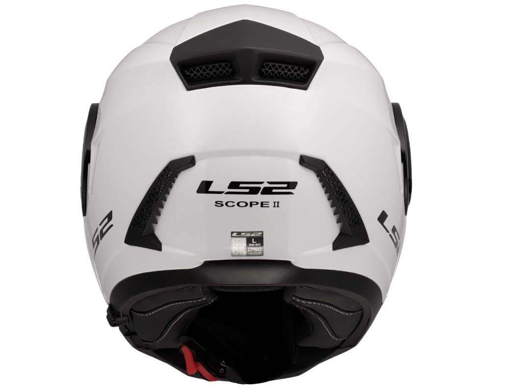 LS2 FF902 SCOPE II SOLID, MOTO ĶIVERE, balta spidīga LS2 FF902 SCOPE II SOLID, MOTO ĶIVERE, balta spidīga - Image 5
