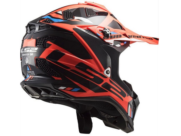 LS2 MX700 SUBVERTER EVO II STOMP, MOTO ĶIVERE, Fluo, oranža, melna LS2 MX700 SUBVERTER EVO II STOMP, MOTO ĶIVERE, Fluo, oranža, melna - Image 2