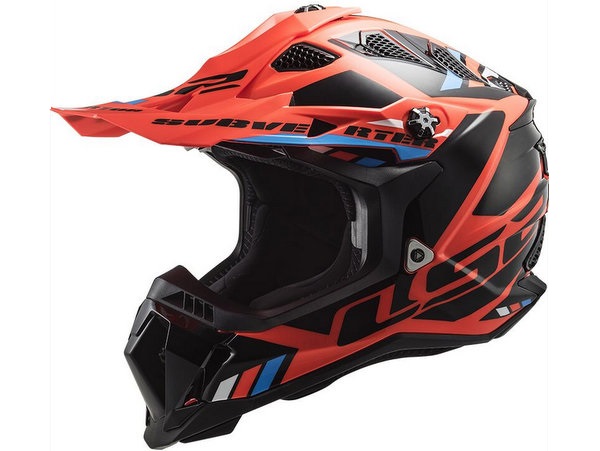 LS2 MX700 SUBVERTER EVO II STOMP, MOTO ĶIVERE, Fluo, oranža, melna LS2 MX700 SUBVERTER EVO II STOMP, MOTO ĶIVERE, Fluo, oranža, melna