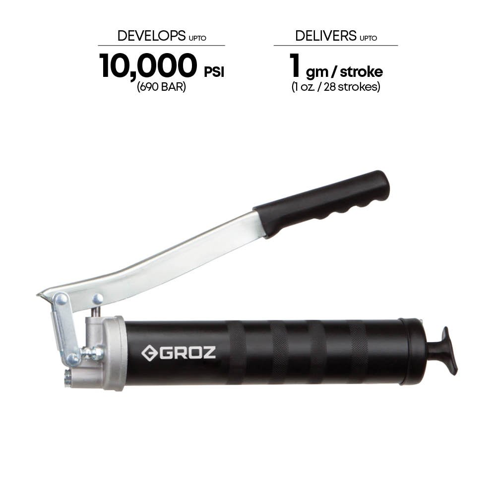 Spēcīga sviras smērvielas pistole 400g ar stingru snīpi G1RHD AMIO-1142701 Spēcīga sviras smērvielas pistole 400g ar stingru snīpi G1RHD AMIO-1142701 - Image 2