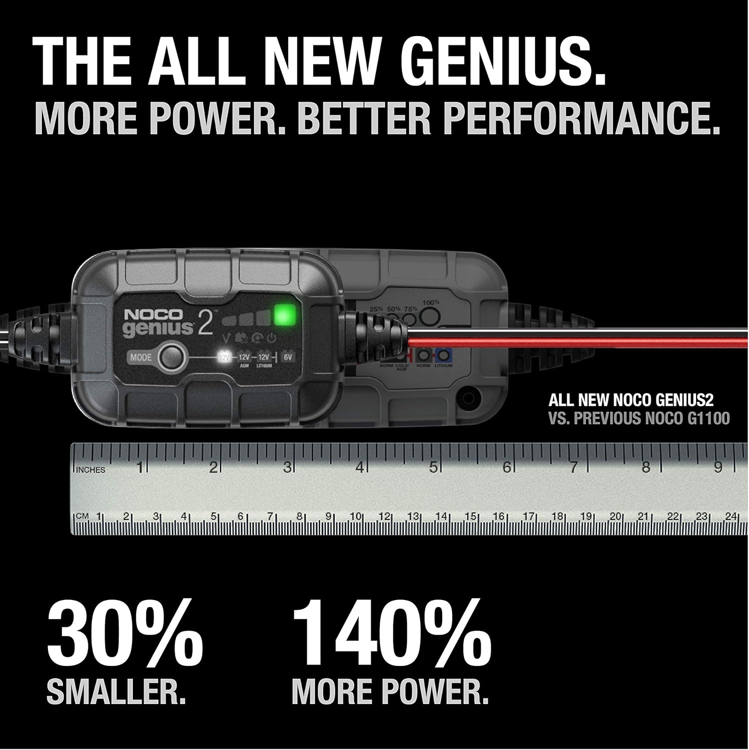 NOCO GENIUS2 6V/12V 2A viedais akumulatora lādētājs NOCO GENIUS2 6V/12V 2A viedais akumulatora lādētājs - Image 3