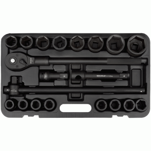 Triecieninstrumentu komplekts, 20 gab., 3/4"DR AMIO-39830 Triecieninstrumentu komplekts, 20 gab., 3/4"DR AMIO-39830 - Image 2