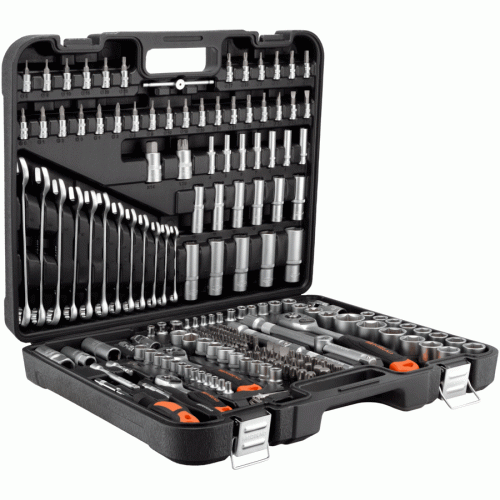 Auto instrumentu komplekts, 216 gab., 1/4"DR, 3/8"DR, 1/2"DR AMIO-39926 Auto instrumentu komplekts, 216 gab., 1/4"DR, 3/8"DR, 1/2"DR AMIO-39926 - Image 3