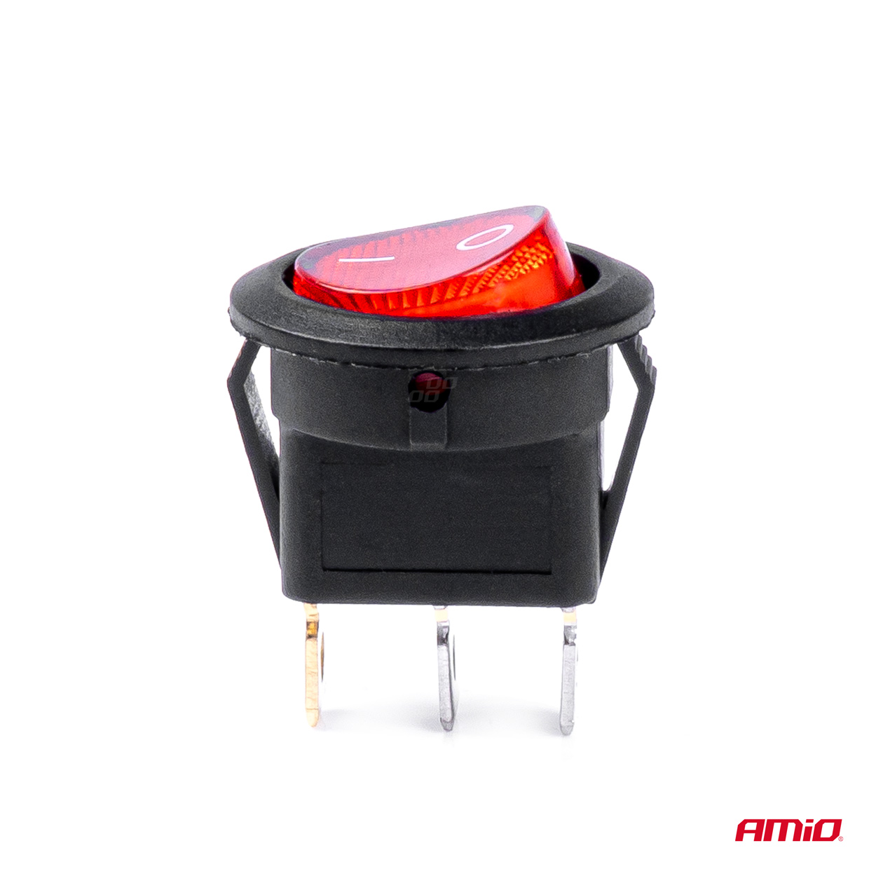Apaļš slēdzis ar sarkanu gaismu 12/24V max 20A IESLĒGTS/IZSLĒGTS AMIO-03086 Apaļš slēdzis ar sarkanu gaismu 12/24V max 20A IESLĒGTS/IZSLĒGTS AMIO-03086 - Image 3