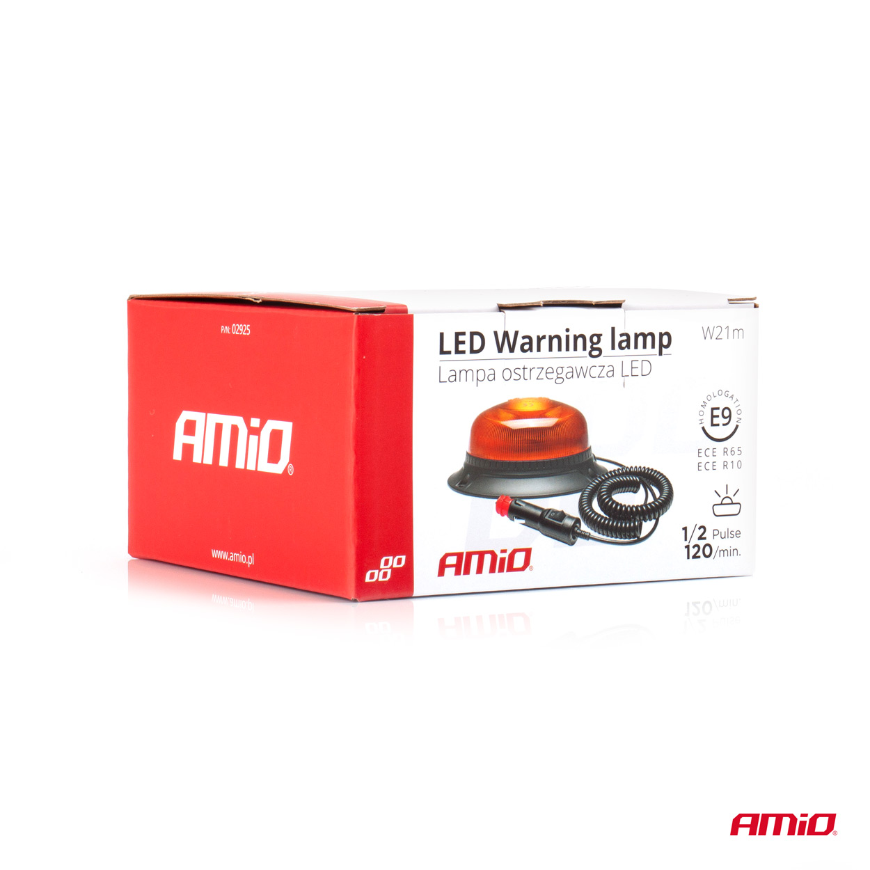 12/24 V LED brīdinājuma lampa W21m magnētiska / 3 skrūves R65 R10 18LED AMIO-02925 12/24 V LED brīdinājuma lampa W21m magnētiska / 3 skrūves R65 R10 18LED AMIO-02925 - Image 5