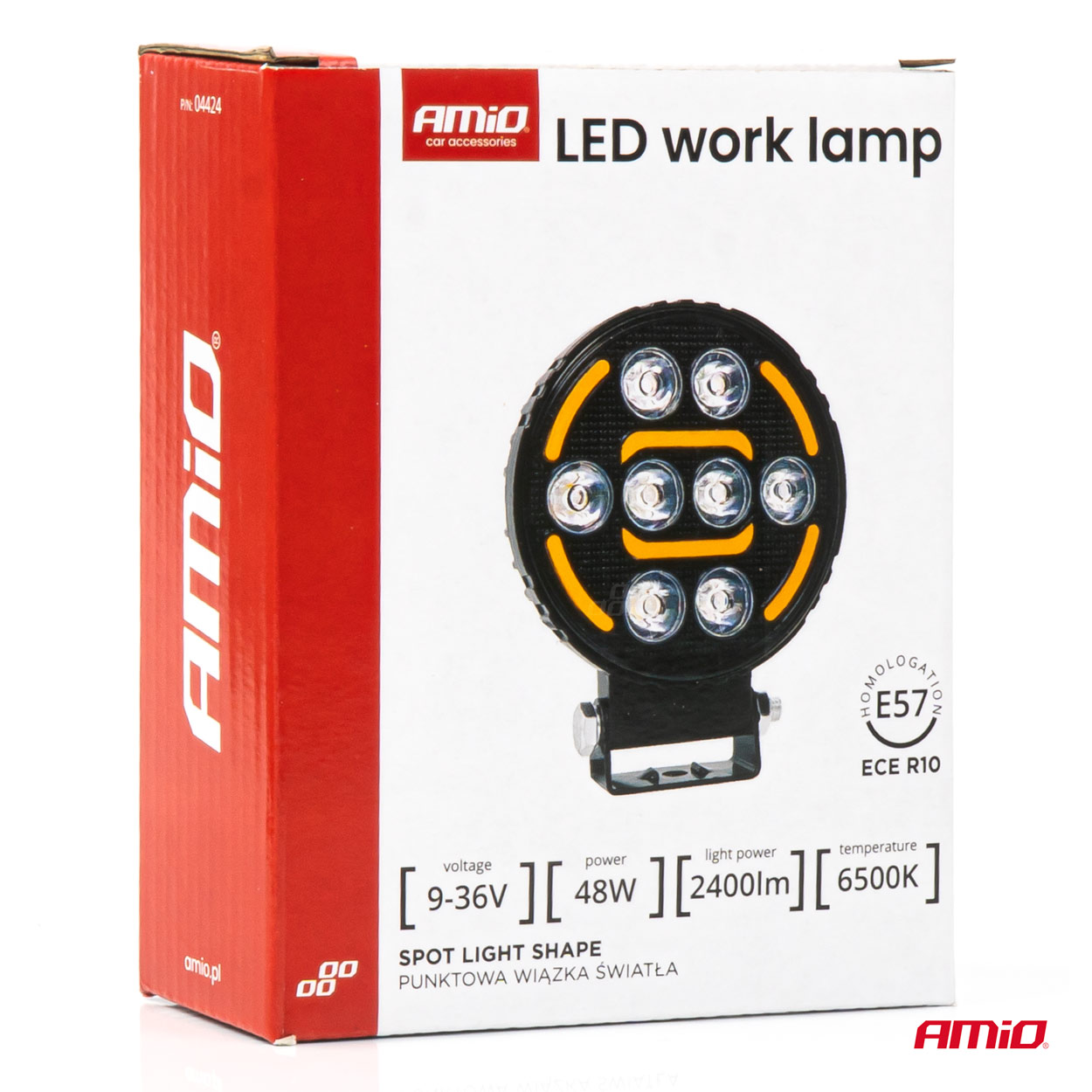 Darba lampa AWL80 48W 2400LM 12V 24V AMiO Darba lampa AWL80 48W 2400LM 12V 24V AMiO - Image 9