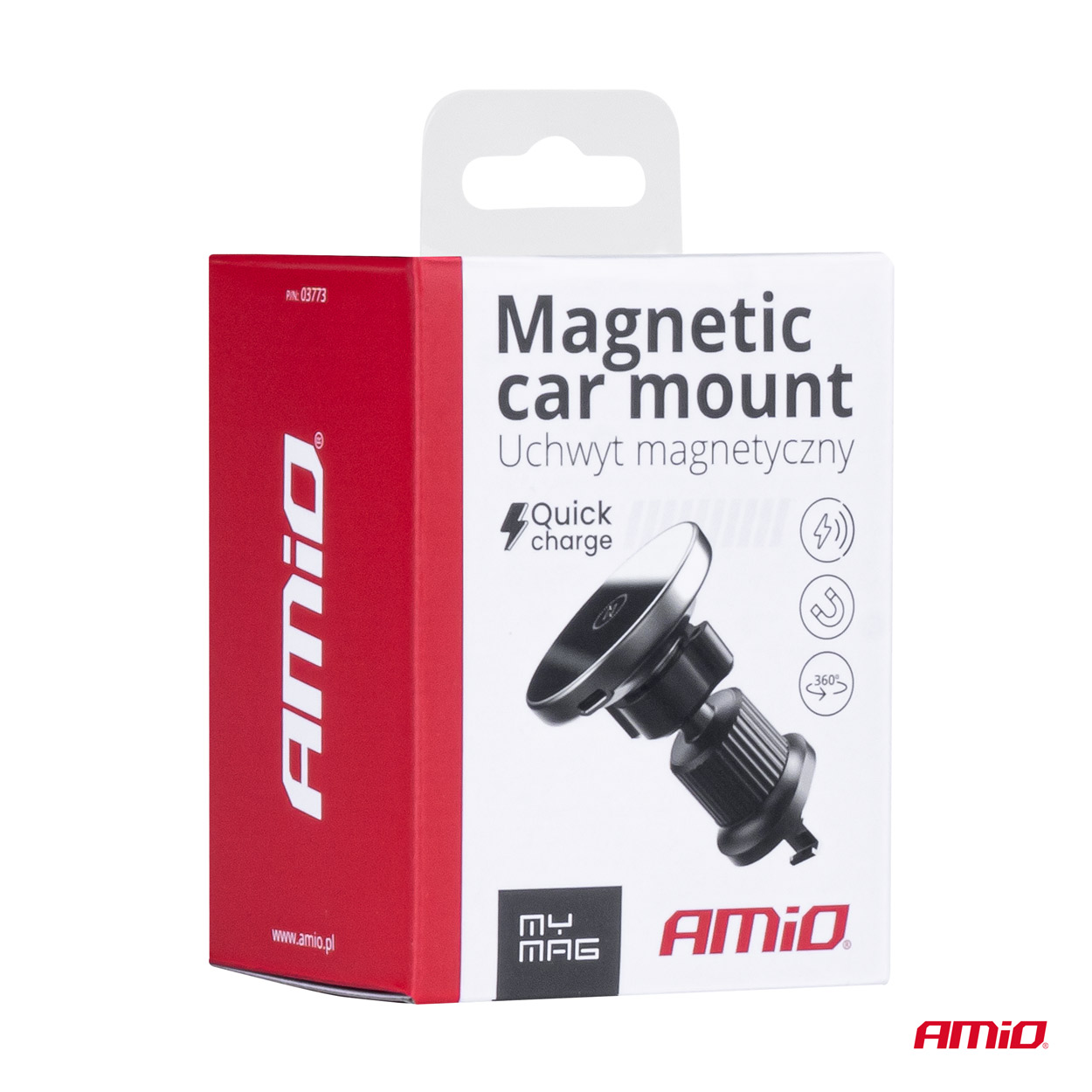 Magnētiskais telefona turētājs My Mag 15W AMiO Magnētiskais telefona turētājs My Mag 15W AMiO - Image 9
