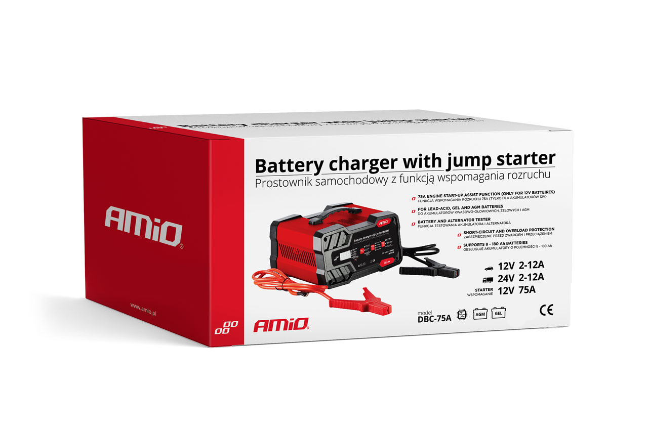 Akumulatora lādētājs 12/24V ar palaišanas starteri 12/24V AMIO-02400 Akumulatora lādētājs 12/24V ar palaišanas starteri 12/24V AMIO-02400 - Image 4