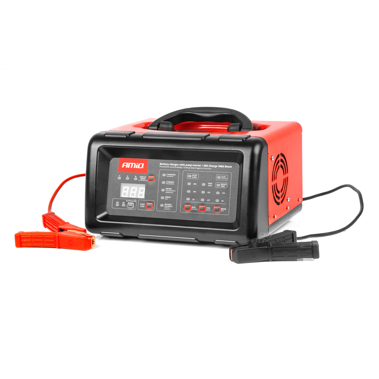 Akumulatora lādētājs ar starteri 6/12V 20A AMIO-04057 Akumulatora lādētājs ar starteri 6/12V 20A AMIO-04057 - Image 3