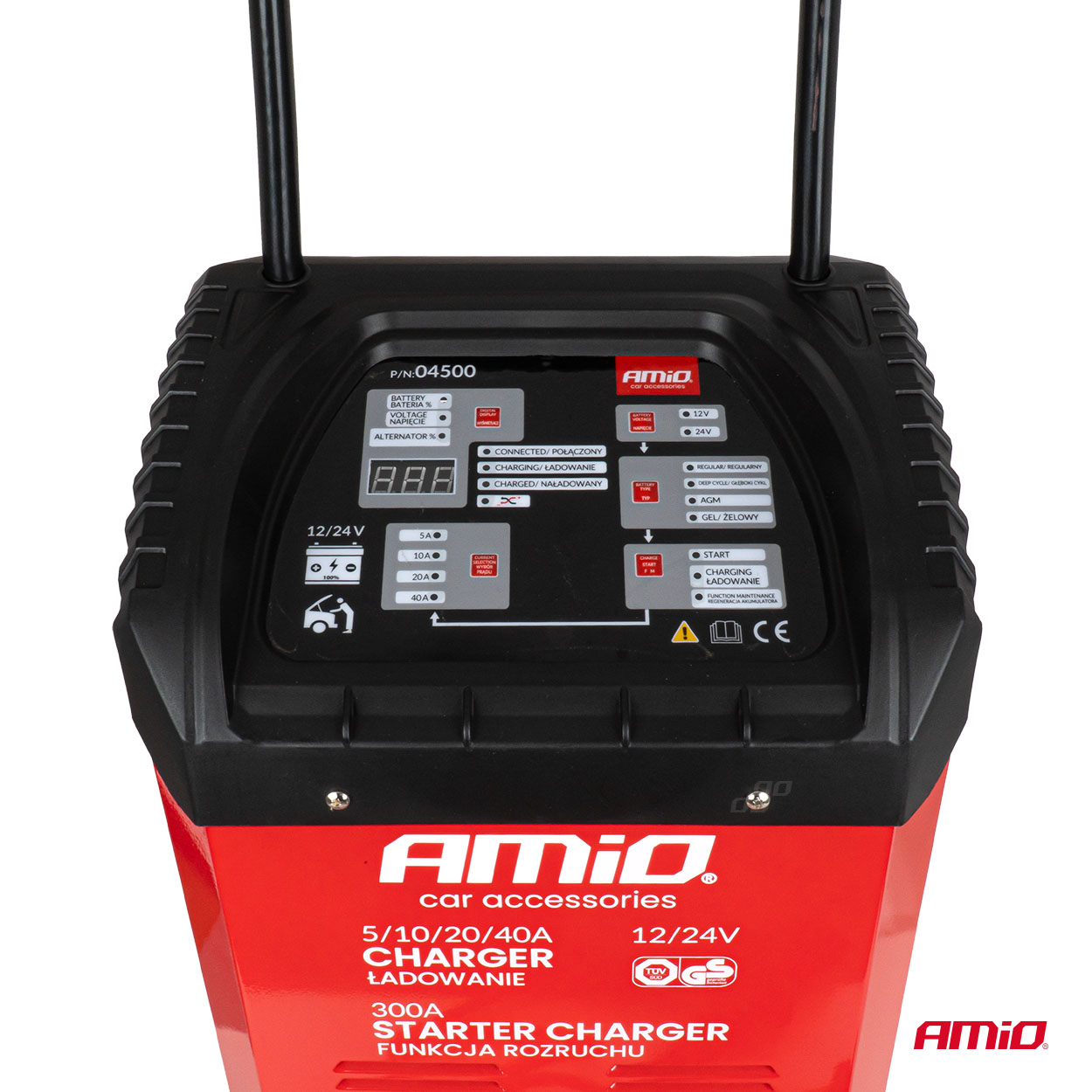Akumulatora lādētājs ar starteri 12/24V 40A AMIO-04500 Akumulatora lādētājs ar starteri 12/24V 40A AMIO-04500 - Image 8