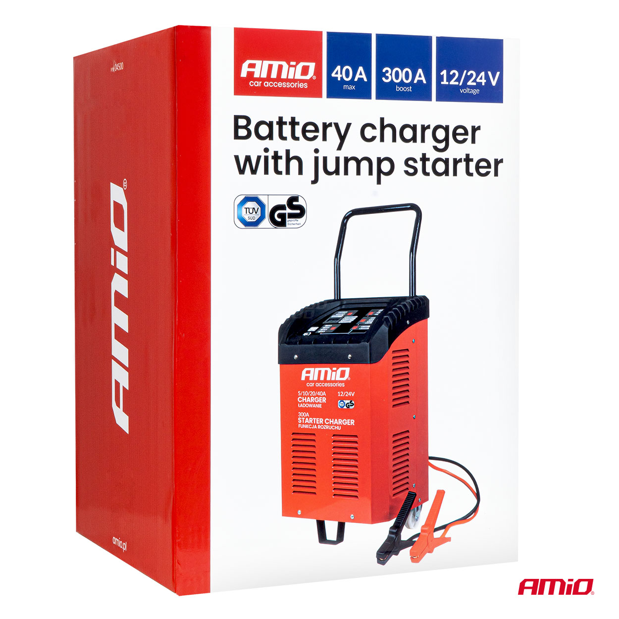 Akumulatora lādētājs ar starteri 12/24V 40A AMIO-04500 Akumulatora lādētājs ar starteri 12/24V 40A AMIO-04500 - Image 12