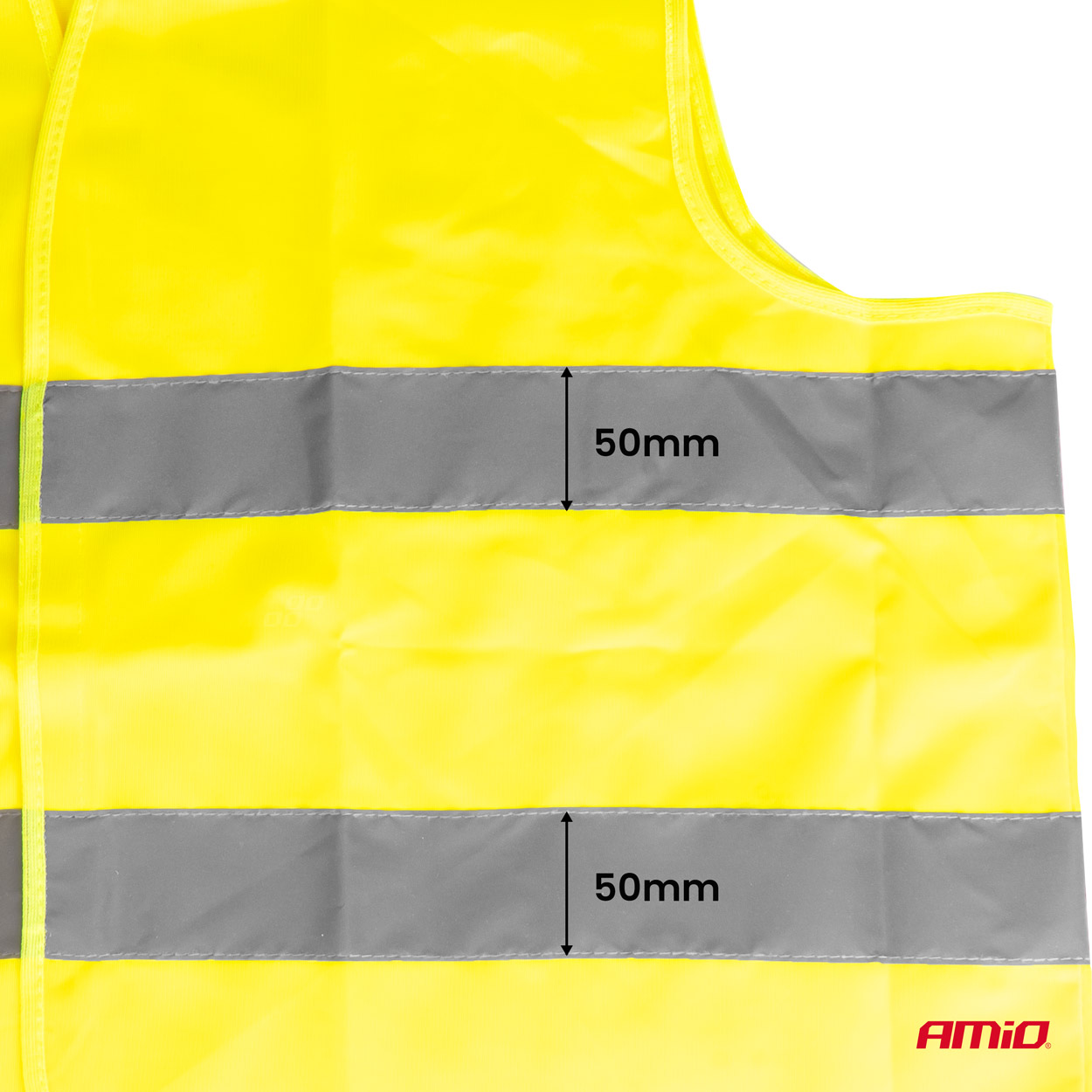 Drošības veste XXL dzeltenā krāsā AMIO-01734 Drošības veste XXL dzeltenā krāsā AMIO-01734 - Image 6