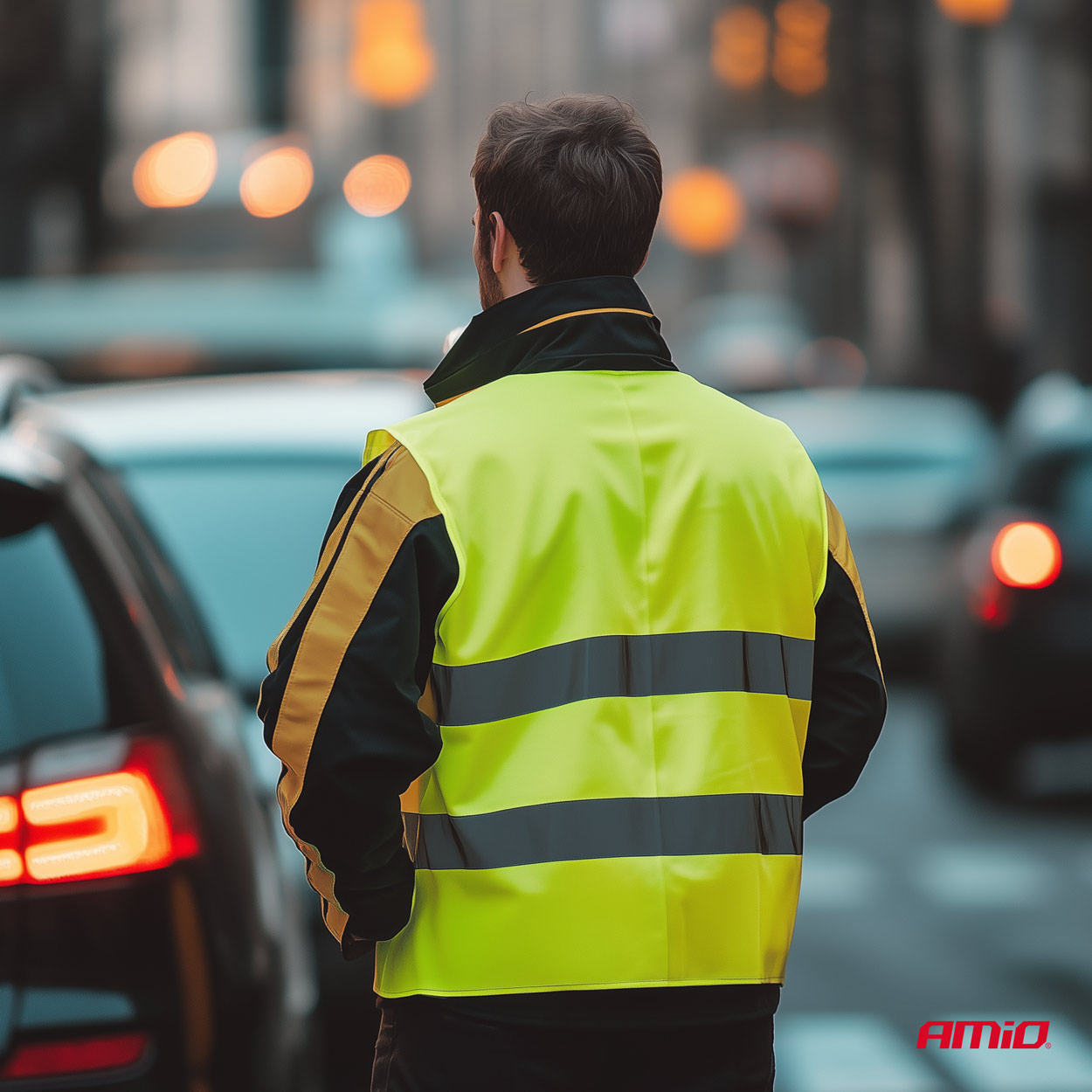 Drošības veste XXL dzeltenā krāsā AMIO-01734 Drošības veste XXL dzeltenā krāsā AMIO-01734 - Image 8