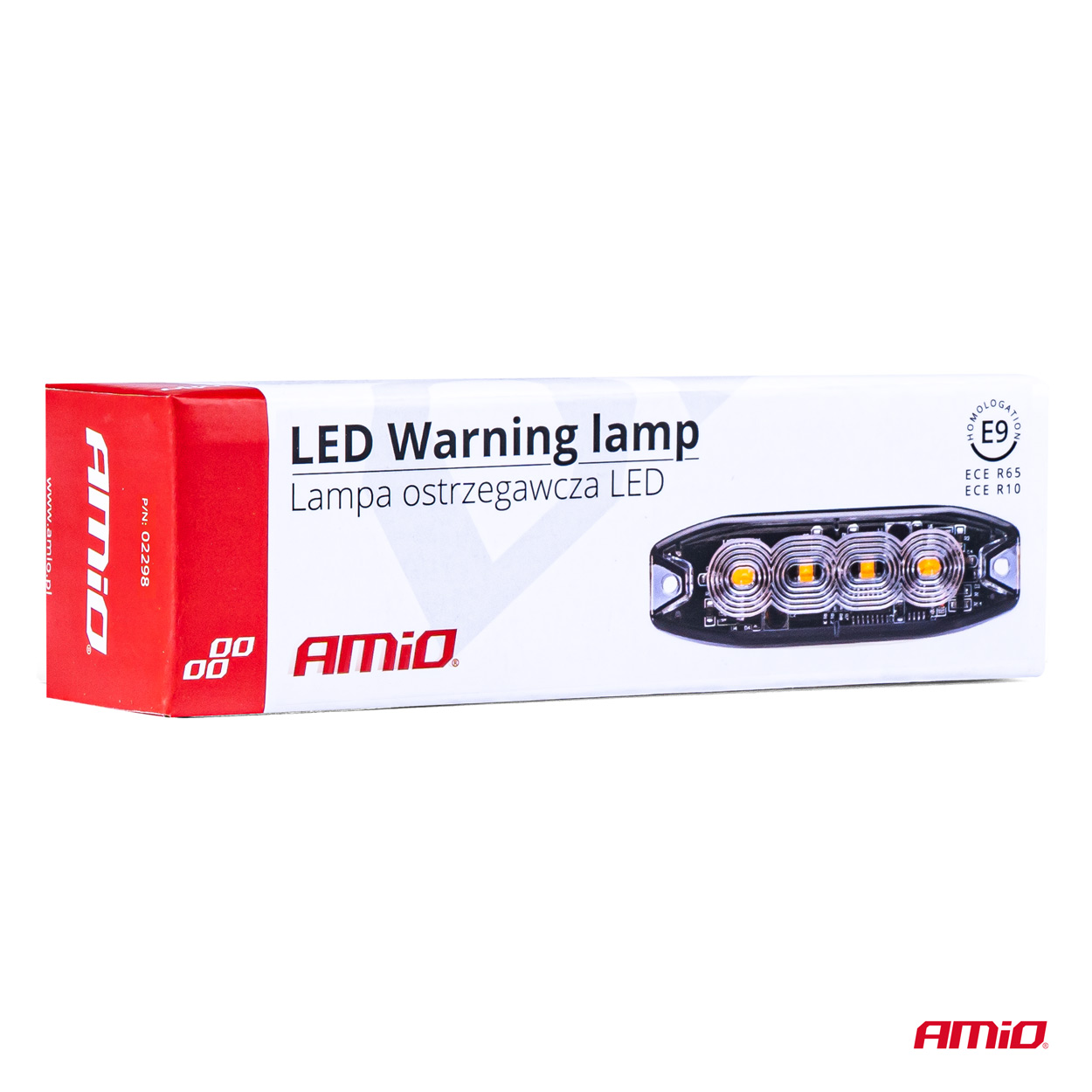 LED brīdinājuma lampa 4 LED R65 R10 12-24V AMIO-02298 LED brīdinājuma lampa 4 LED R65 R10 12-24V AMIO-02298 - Image 5