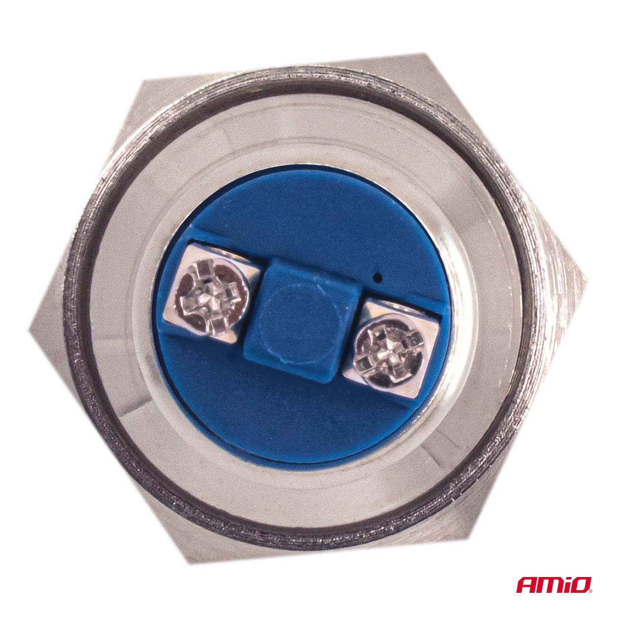 Plakana apaļa tērauda momentānā poga 19 mm, 5A, 12/230V AMIO-04436 Plakana apaļa tērauda momentānā poga 19 mm, 5A, 12/230V AMIO-04436 - Image 5