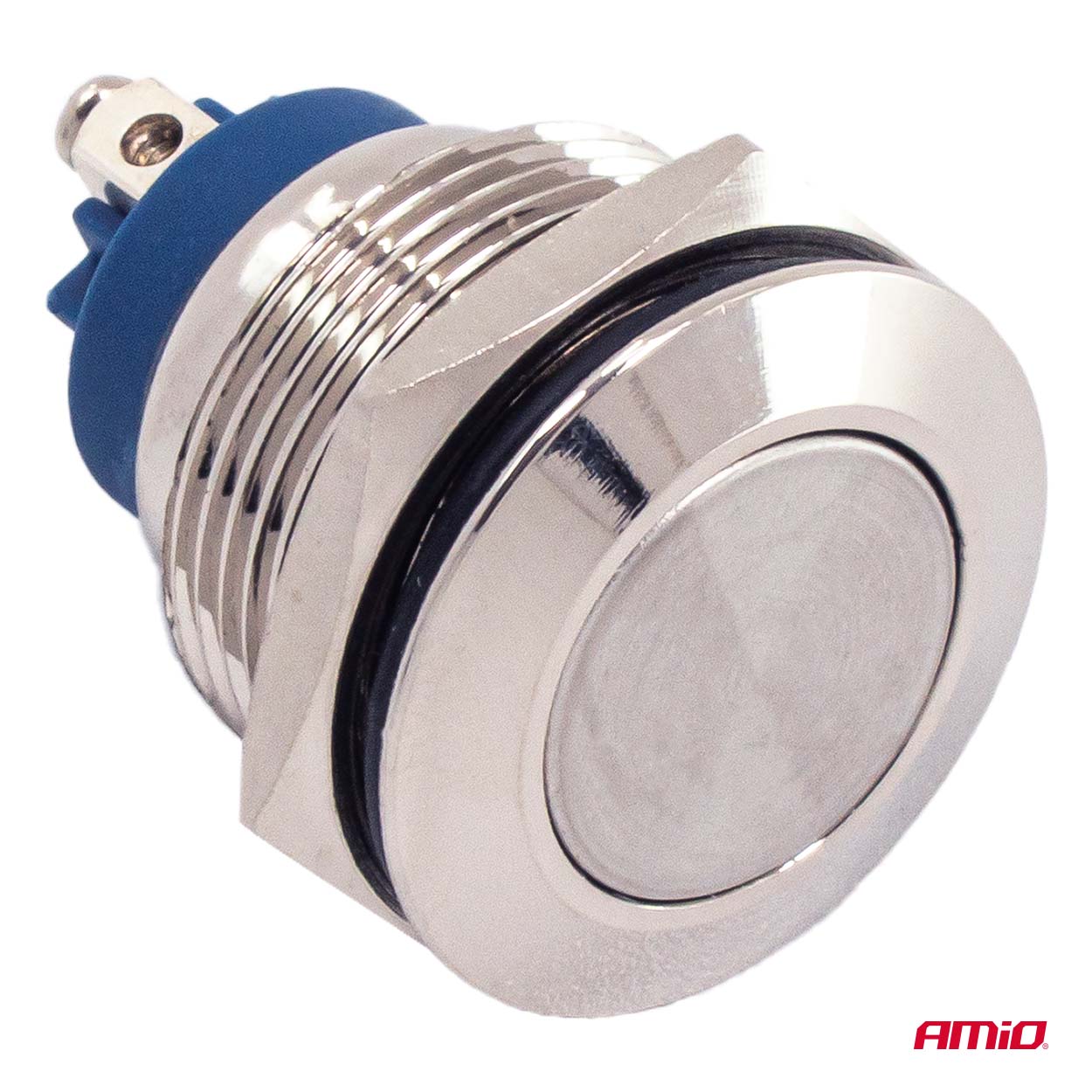 Plakana apaļa tērauda momentānā poga 19 mm, 5A, 12/230V AMIO-04436 Plakana apaļa tērauda momentānā poga 19 mm, 5A, 12/230V AMIO-04436 - Image 6
