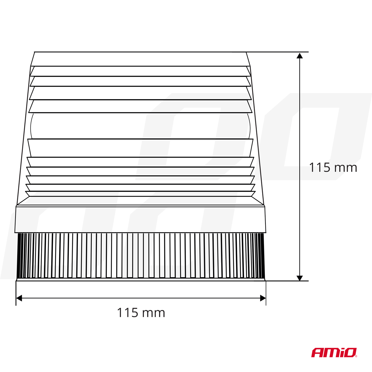 12 V stroboskopiskā LED lampa AMiO 12 V stroboskopiskā LED lampa AMiO - Image 4