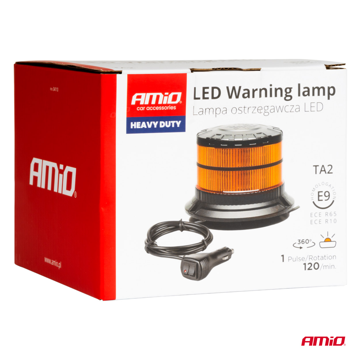 12/24 V jaudīga LED brīdinājuma lampa W29M AMIO-04110 12/24 V jaudīga LED brīdinājuma lampa W29M AMIO-04110 - Image 7