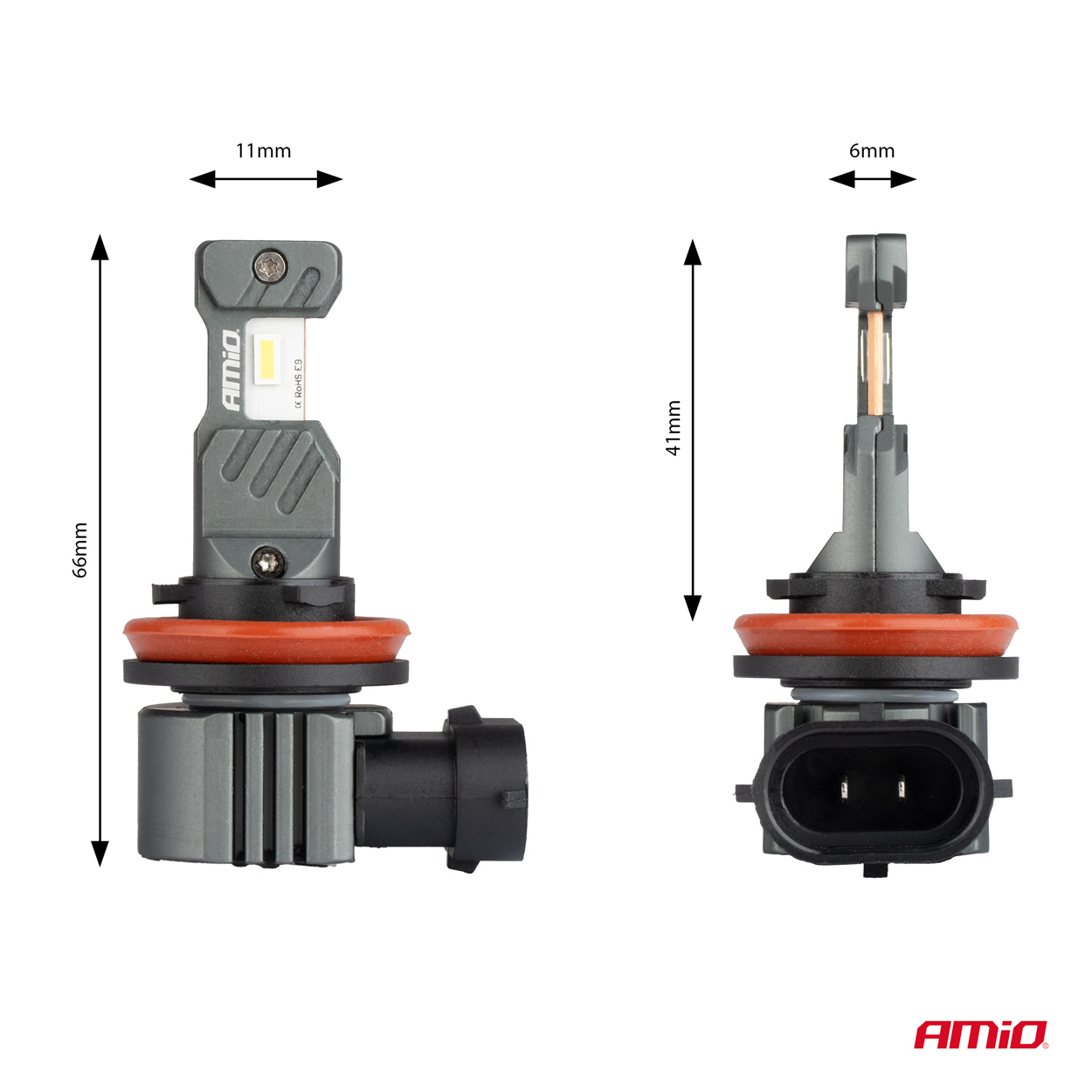 LED H8/H9/H11/H16 priekšējie lukturi Hybrid sērija Canbus 60W AMIO-04116 LED H8/H9/H11/H16 priekšējie lukturi Hybrid sērija Canbus 60W AMIO-04116 - Image 4
