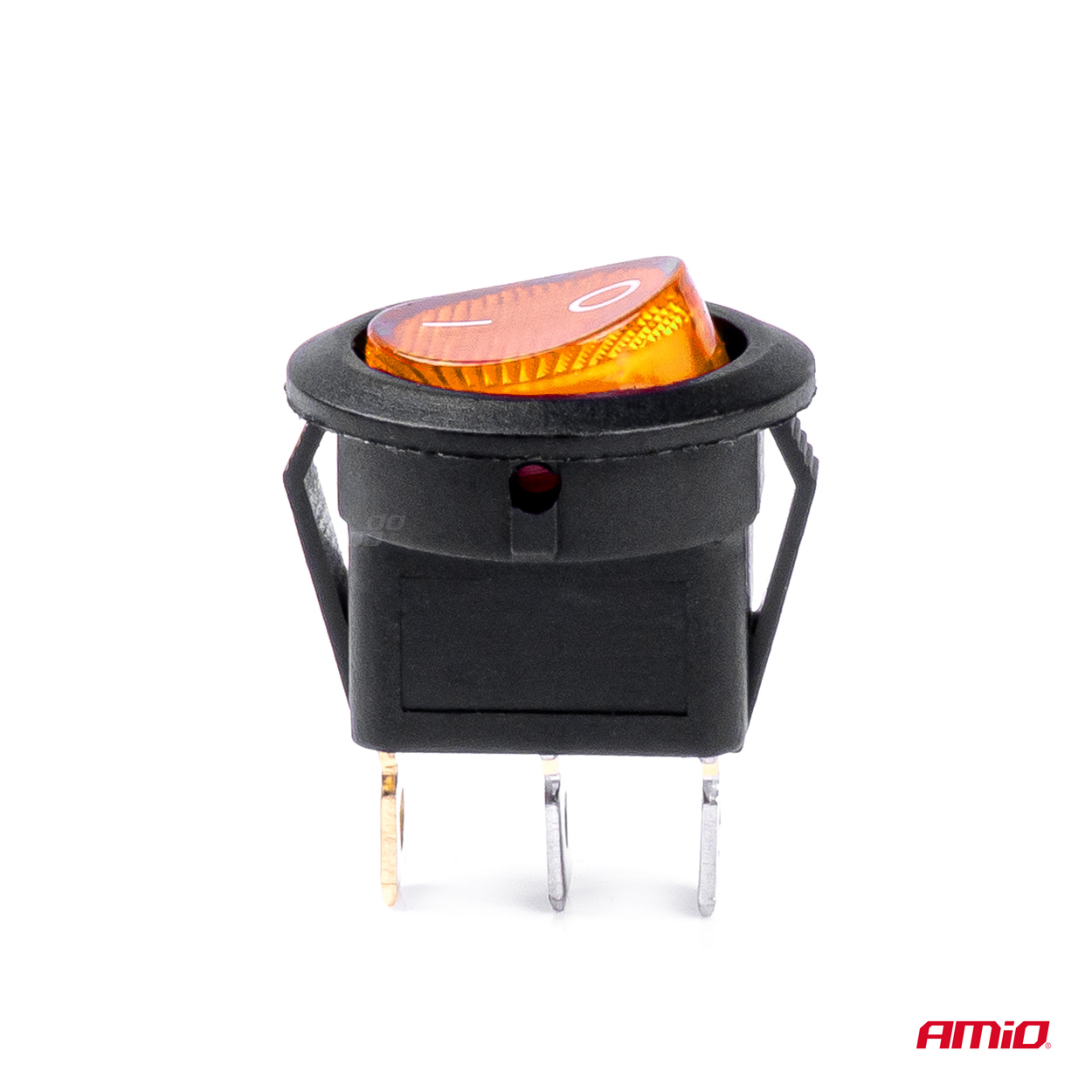 Apaļš slēdzis ar dzeltenu gaismu 12/24V max 20A IESLĒGTS/IZSLĒGTS AMIO-03085 Apaļš slēdzis ar dzeltenu gaismu 12/24V max 20A IESLĒGTS/IZSLĒGTS AMIO-03085 - Image 3