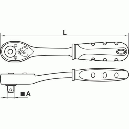 1/4" sprūdrata uzgriežņu atslēga AMIO-39484 1/4" sprūdrata uzgriežņu atslēga AMIO-39484 - Image 3