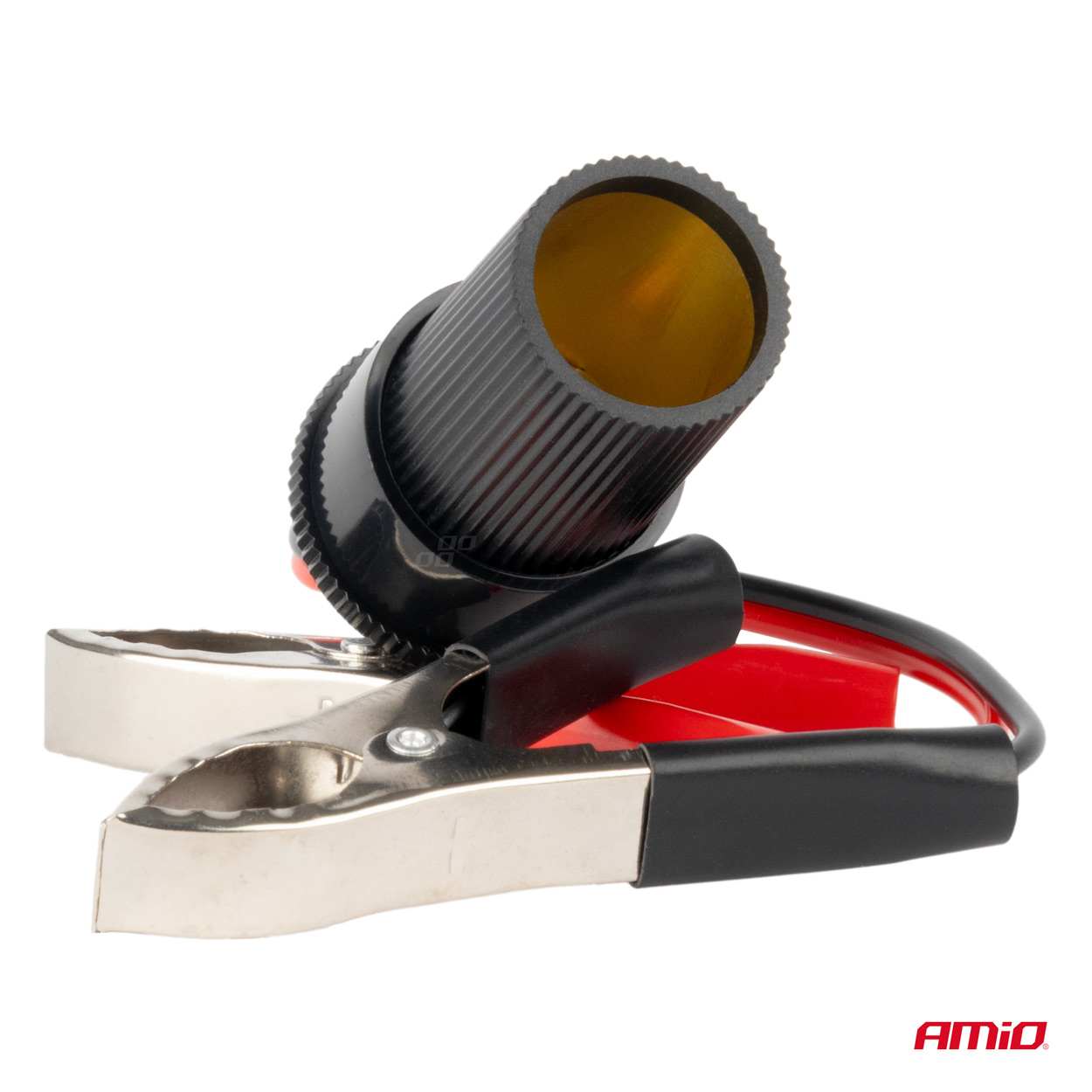 12/24 V 15 cm krokodila adapteris cigarešu šķiltavas ligzdai AMIO-03803 12/24 V 15 cm krokodila adapteris cigarešu šķiltavas ligzdai AMIO-03803 - Image 2