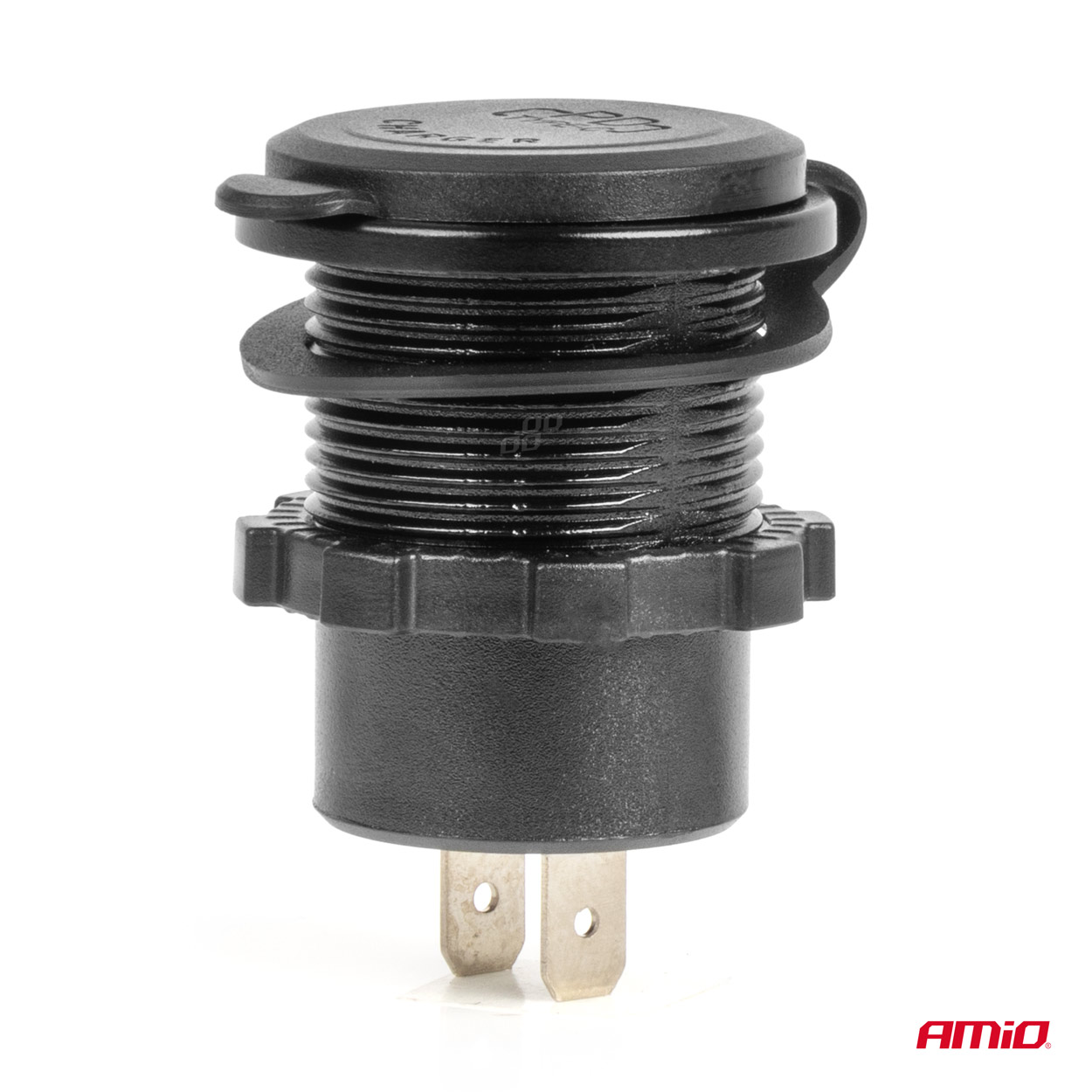 12/24 V ūdensizturīgs tālruņa lādētājs ar slēdzi, sarkanu LED indikatoru, digitālo voltmetru, USB + USB C, QC3.0 AMIO-04222 12/24 V ūdensizturīgs tālruņa lādētājs ar slēdzi, sarkanu LED indikatoru, digitālo voltmetru, USB + USB C, QC3.0 AMIO-04222 - Image 3