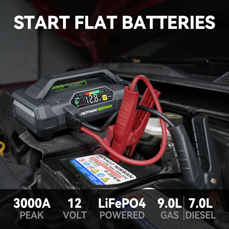 Lokithor JA3000 PRO palaišanas akumulators ar LiFePO4-Tech 3000A Lokithor JA3000 PRO palaišanas akumulators ar LiFePO4-Tech 3000A - Image 6