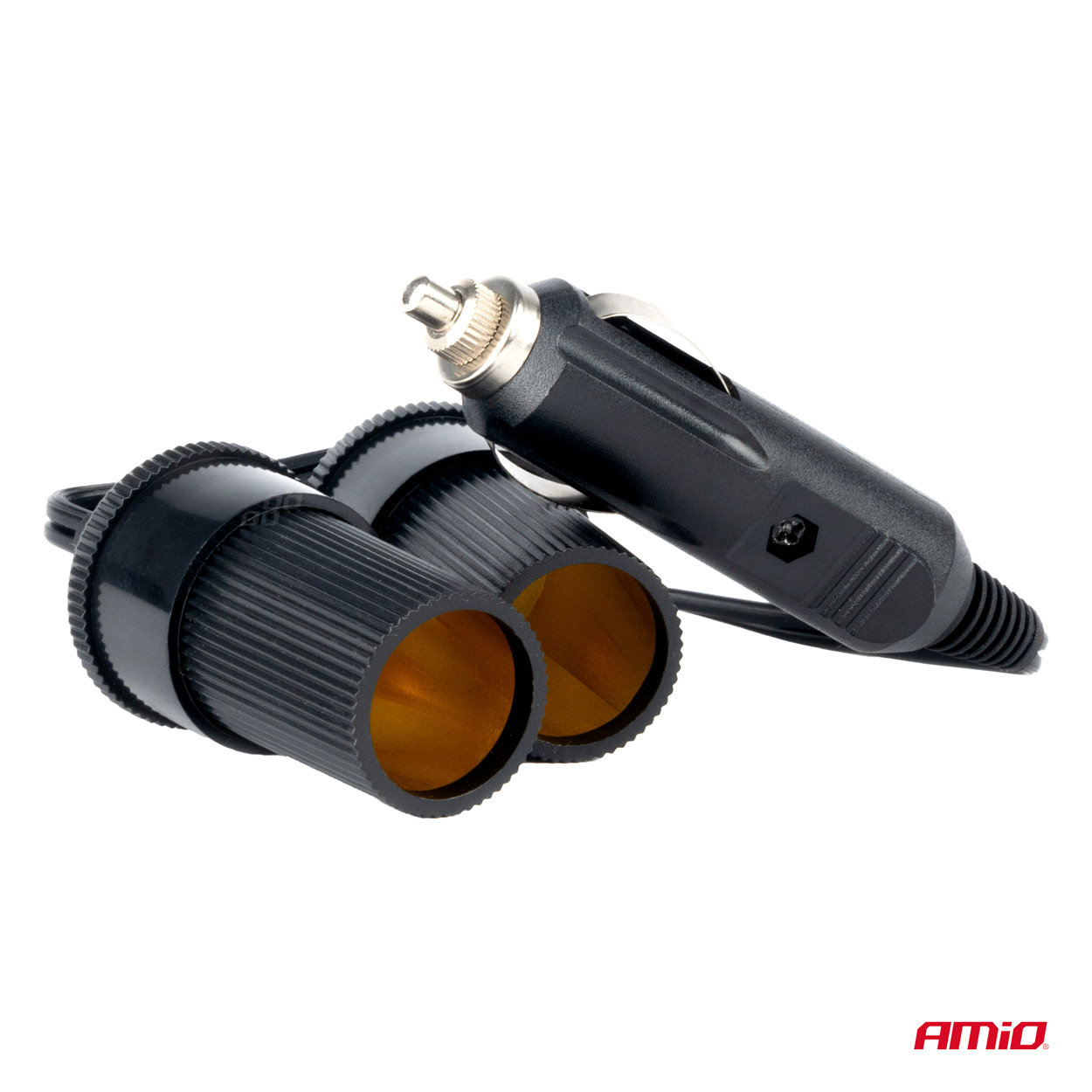 12/24V automašīnas šķiltavas kontaktligzdas sadalītājs AMIO-03801 12/24V automašīnas šķiltavas kontaktligzdas sadalītājs AMIO-03801 - Image 2
