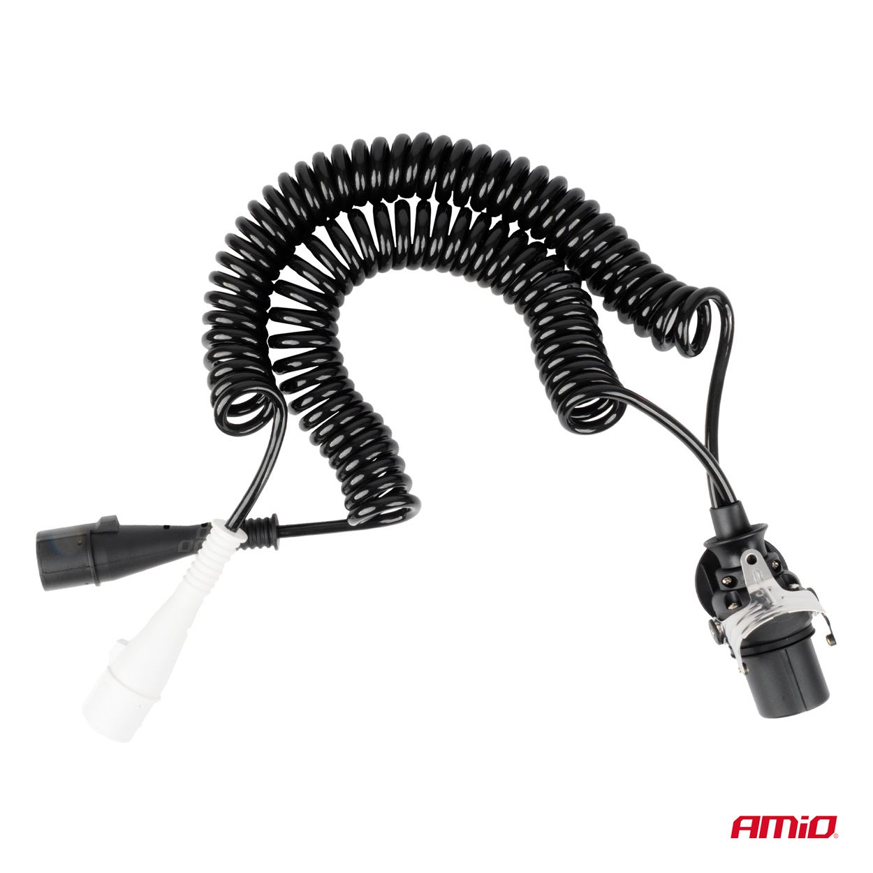 Atsperes kabelis TIR 2x 7 kontaktu 15 kontaktu tips N/S 5m 24V AMIO-04381 Atsperes kabelis TIR 2x 7 kontaktu 15 kontaktu tips N/S 5m 24V AMIO-04381 - Image 2