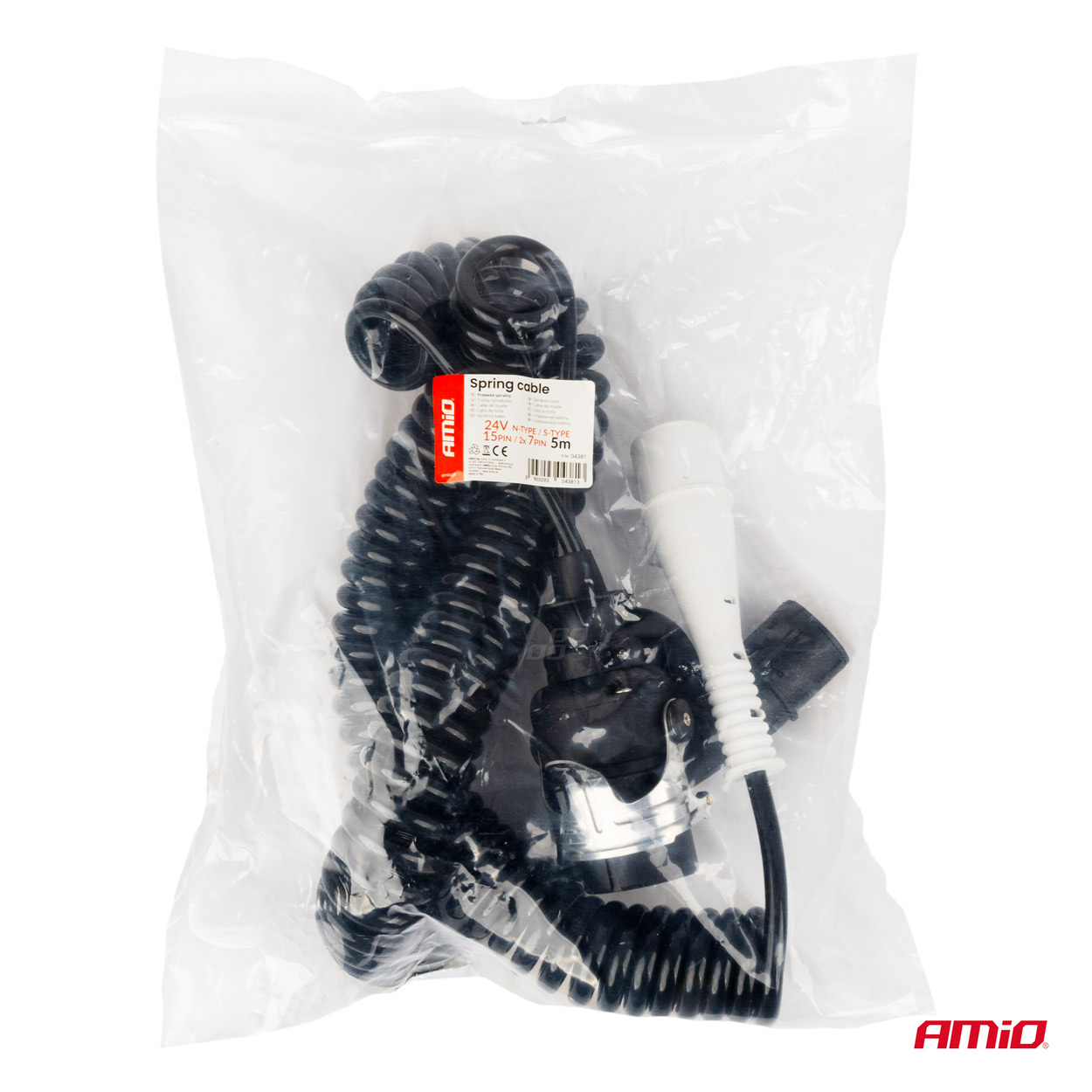 Atsperes kabelis TIR 2x 7 kontaktu 15 kontaktu tips N/S 5m 24V AMIO-04381 Atsperes kabelis TIR 2x 7 kontaktu 15 kontaktu tips N/S 5m 24V AMIO-04381 - Image 5