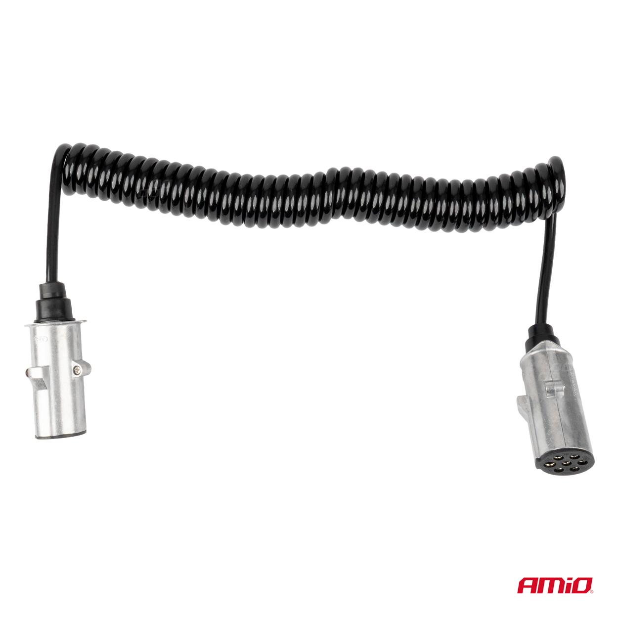 Atsperes kabelis TIR 2x 7 kontaktu N tips 5m 24V AMIO-04379 Atsperes kabelis TIR 2x 7 kontaktu N tips 5m 24V AMIO-04379 - Image 2