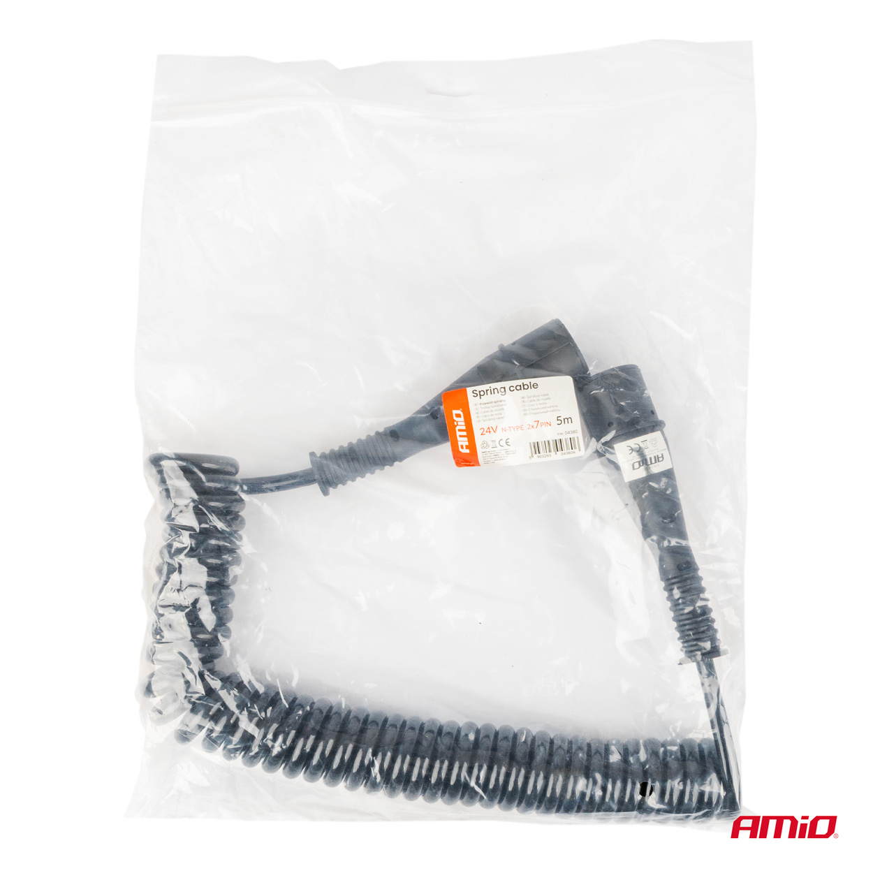 Atsperes kabelis TIR 2x 7 kontaktu N tips 5m 24V AMIO-04380 Atsperes kabelis TIR 2x 7 kontaktu N tips 5m 24V AMIO-04380 - Image 5