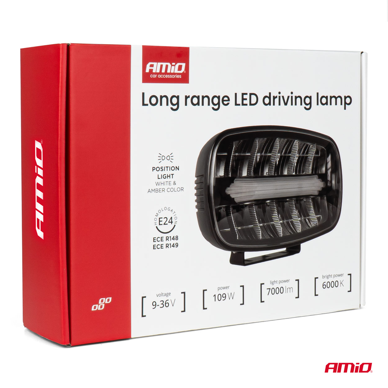 LED tālās darbības lukturis ar stāvgaismas funkciju 109W 12/24V AMIO-04535 LED tālās darbības lukturis ar stāvgaismas funkciju 109W 12/24V AMIO-04535 - Image 9