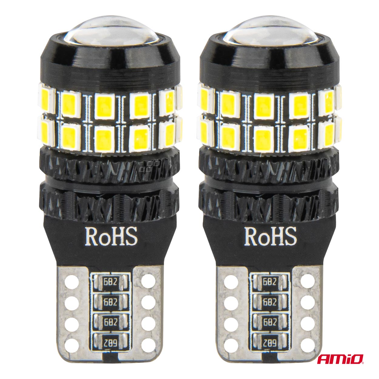 LED CANBUS T10 W5W 27SMD 2016 Balts 12V/24V AMIO-04258 LED CANBUS T10 W5W 27SMD 2016 Balts 12V/24V AMIO-04258 - Image 2