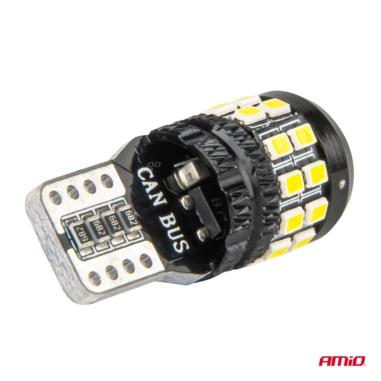 LED CANBUS T10 W5W 27SMD 2016 Balts 12V/24V AMIO-04258 LED CANBUS T10 W5W 27SMD 2016 Balts 12V/24V AMIO-04258 - Image 3
