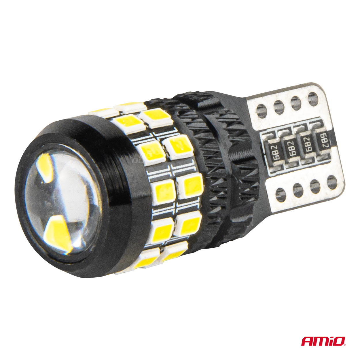 LED CANBUS T10 W5W 27SMD 2016 Balts 12V/24V AMIO-04258 LED CANBUS T10 W5W 27SMD 2016 Balts 12V/24V AMIO-04258 - Image 4