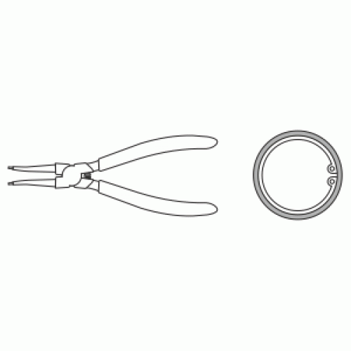 Iekšējās taisnās fiksācijas knaibles 180 mm AMIO-30412 Iekšējās taisnās fiksācijas knaibles 180 mm AMIO-30412 - Image 2