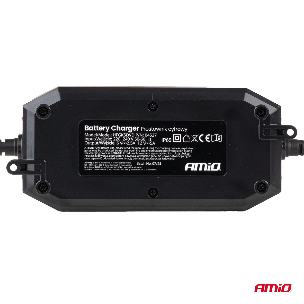 Digitālais 5A akumulatora lādētājs AGM GEL STD LiFePo4 6/12V PRO AMIO-04527 Digitālais 5A akumulatora lādētājs AGM GEL STD LiFePo4 6/12V PRO AMIO-04527 - Image 6